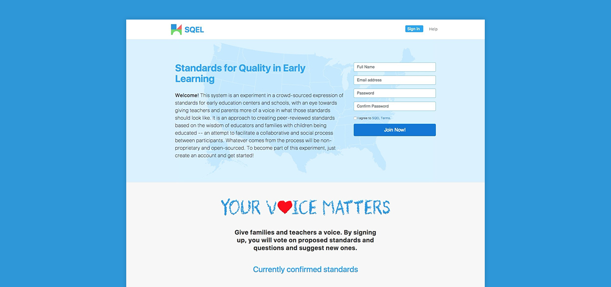 SQEL - Standards for Quality in Early Learning